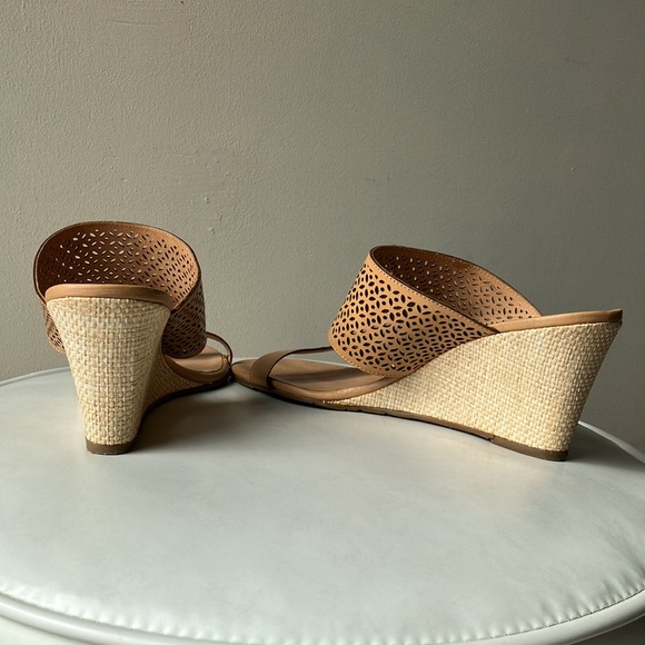 Brighton Leather Wedge Heels Size 9.5 - Picture 7 of 8